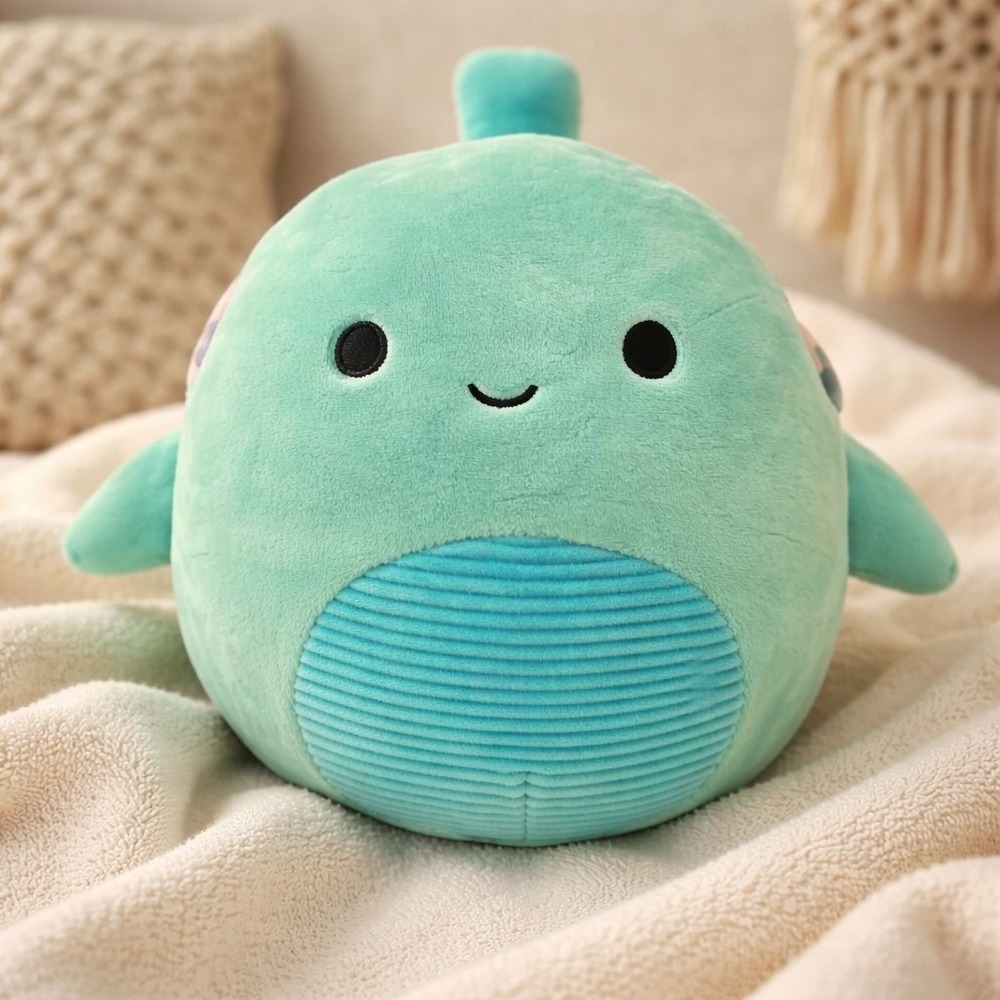 Squishmallows: CASCADE THE SEA TURTLE Tie Dye Shell Blue Belly Toy Plush‎